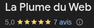 Avis Google La Plume du Web